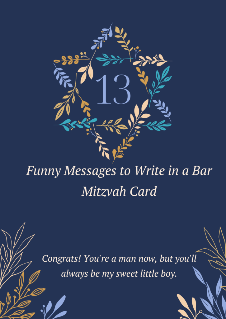Funny Messages to Write in a Bar Mitzvah Card